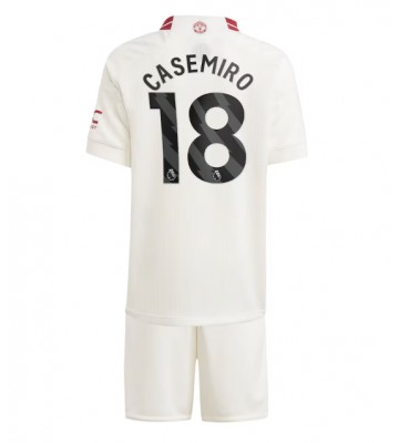 Manchester United Casemiro #18 Replika Babytøj Tredje sæt Børn 2023-24 Kortærmet (+ Korte bukser)